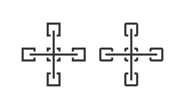 Blockchain technology icon. Structure blocks symbol. Sign cube vector. vector