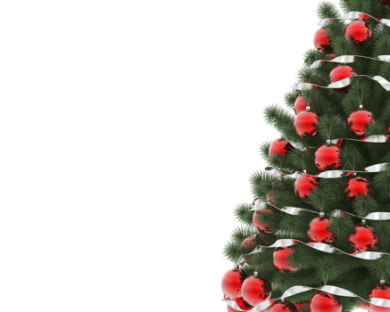 Christmas tree isolated on background. 3d rendering - illustration png