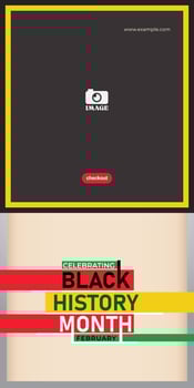 Black history month vector design. African American celebration template for background, banner, poster