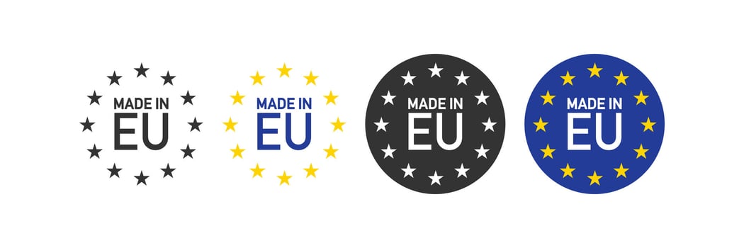 Made in EU icon. Vector illustration design.