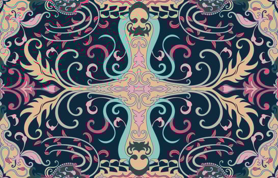 navajo pattern.Persian rug.Aztec tribal.seamless geometric pattern. Indigenous ethnic carpet. Ethnicity. Red carpet, the story of the fire war. vector