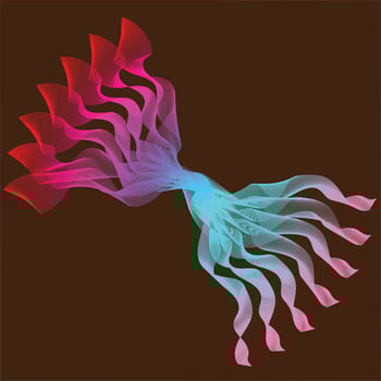 Colorful Abstract wava in Background dynamic line design in mordant style wallpaper design. vector