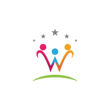 Community, network and social icon vector
