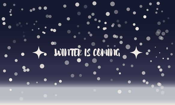 Natural Winter Christmas background with sky, heavy snowfall. Winter landscape with falling christmas shining beautiful snow. vector. vector