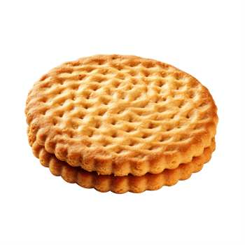 AI generated Biscuit on white background, photorealistic, best quality, detailed skin, hdr, sharp focus png