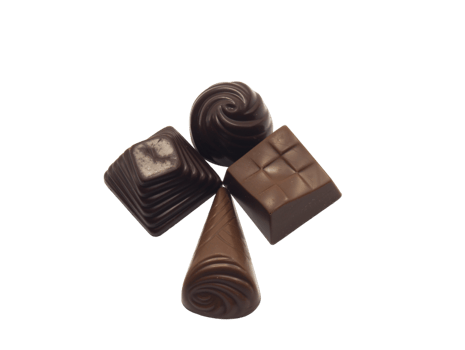 dark chocolate chocolates png