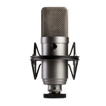 AI generated photo realist condenser microphone, studio condenser microphone. png