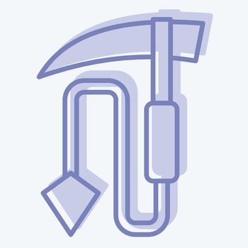 Icon Kusarigama. related to Ninja symbol. two tone style. simple design editable. simple illustration vector