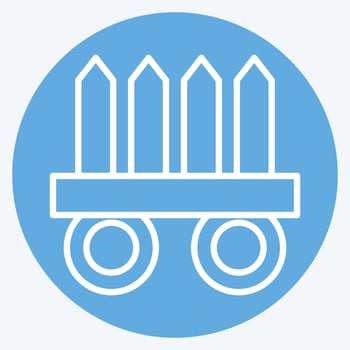 Icon Nekode. related to Ninja symbol. blue eyes style. simple design editable. simple illustration vector