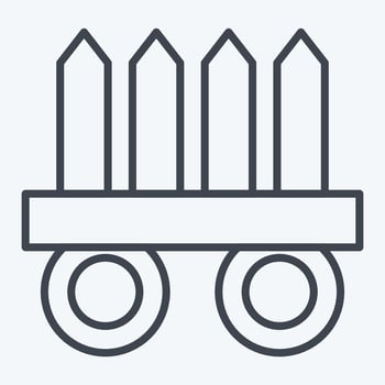 Icon Nekode. related to Ninja symbol. line style. simple design editable. simple illustration vector