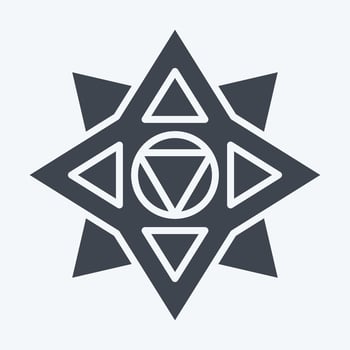 Icon Shuriken. related to Ninja symbol. glyph style. simple design editable. simple illustration vector
