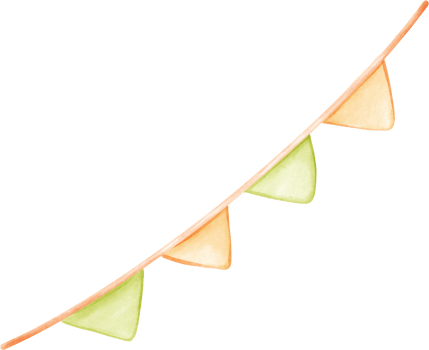 watercolor decorative flags illustration png