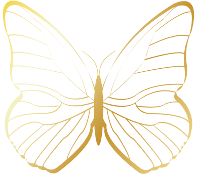 golden butterfly transparent background png