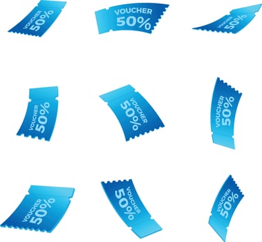 Voucher card cash back template design with coupon code promotion. Premium special price offers sale coupon. vector