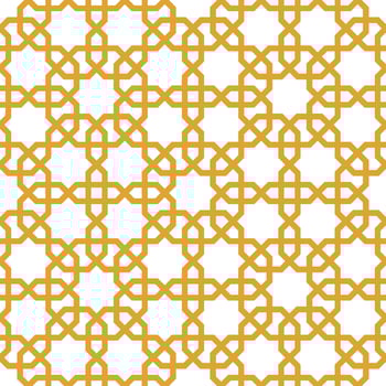Seamless geometric pattern with an Arabic style vector