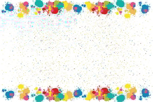 Background with watercolor splashes. Paint stain. Grunge texture colors. Splashes of rainbow paint for your design. Vector