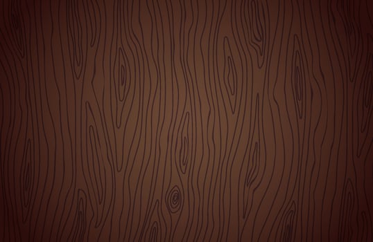 Dark wenge wood hand drawn texture. Vector background