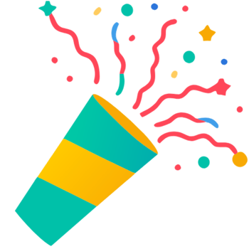 AI generated Party popper Surprise png