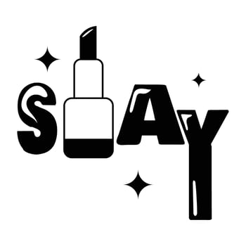 Trendy Slay Makeup vector