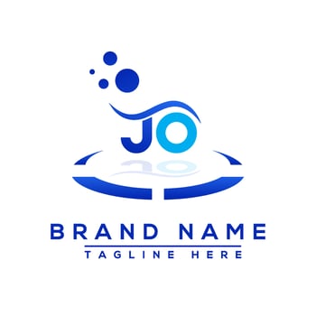 Letter JO blue Professional logo for all kinds of business vector