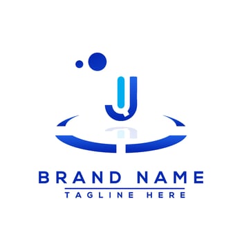 Letter JQ blue Professional logo for all kinds of business vector