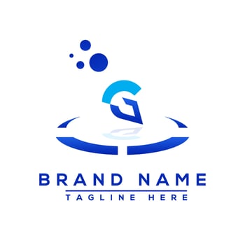 Letter JG blue Professional logo for all kinds of business vector
