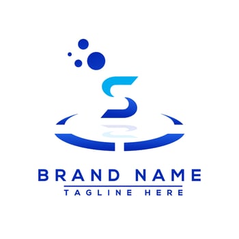 Letter S blue Professional logo for all kinds of business vector