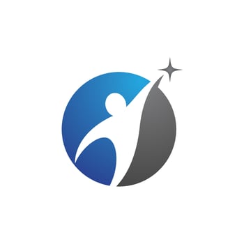 Human character logo sign vector