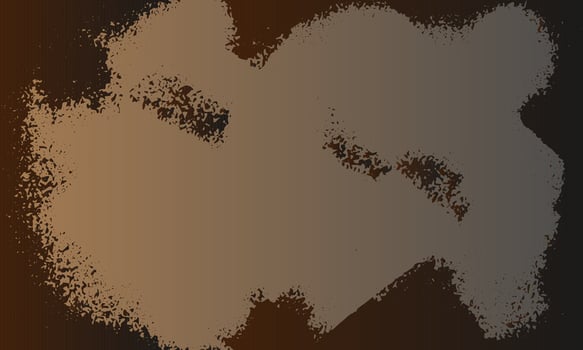 a brown and black paint splatter on a black background vector