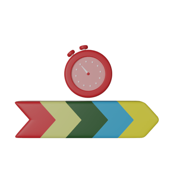 Timeline 3D Render Icon Illustration png