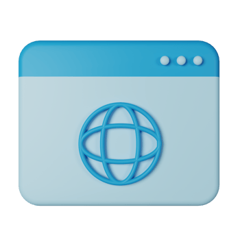 Web 3D Icon Illustration png