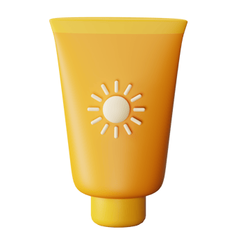Sunscreen 3D Icon Illustration png