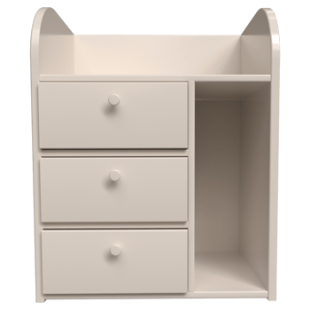 Realistic Bedside Cabinet for interior room design. png
