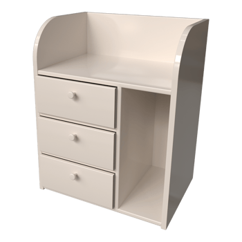 Realistic Bedside Cabinet for interior room design. png