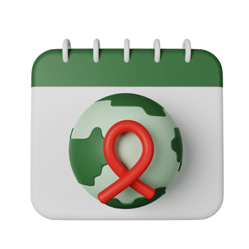 Wolrd Aids Day 3D Icon Illustration png