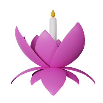 Vesak 3D Icon Illustration png