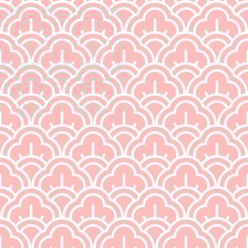 Seamless geometric pattern with Chinese and Japanese style vector