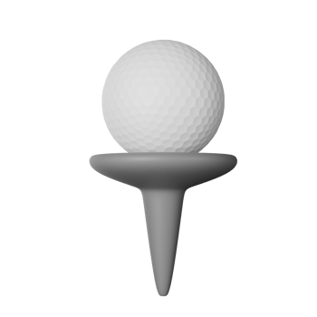 Golf 3D Icon Illustration png
