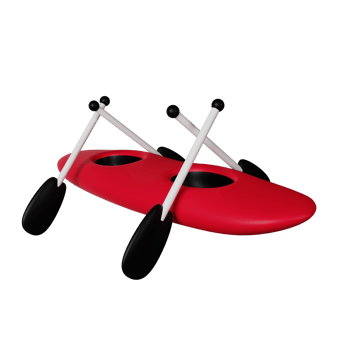Rowing 3D Icon Illustration png