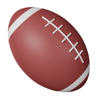 Rugby 3D Icon Illustration png