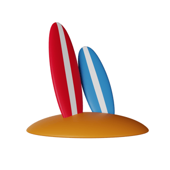Surf 3D Icon Illustration png