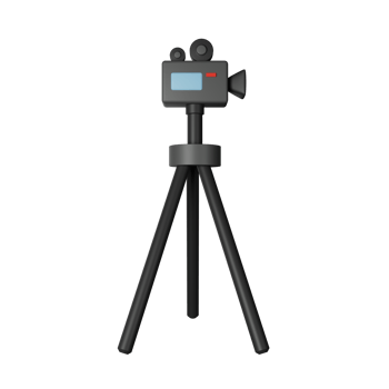 Camera Stand 3D Icon Illustration png