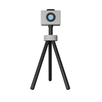 Tripod 3D Icon Illustration png