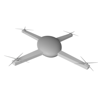 Drone 3D Icon Illustration png