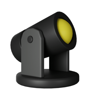 Spotlight 3D Icon Illustration png