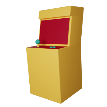 Arcade Machine 3D Illustration png