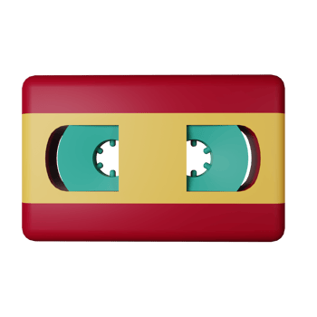 Videotape 3D Illustration png