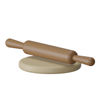 Rolling Pin 3D Icon Illustration png
