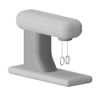 Mixer 3D Icon Illustration png