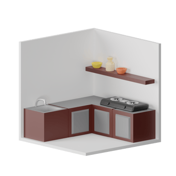 Kitchen 3D Icon Illustration png